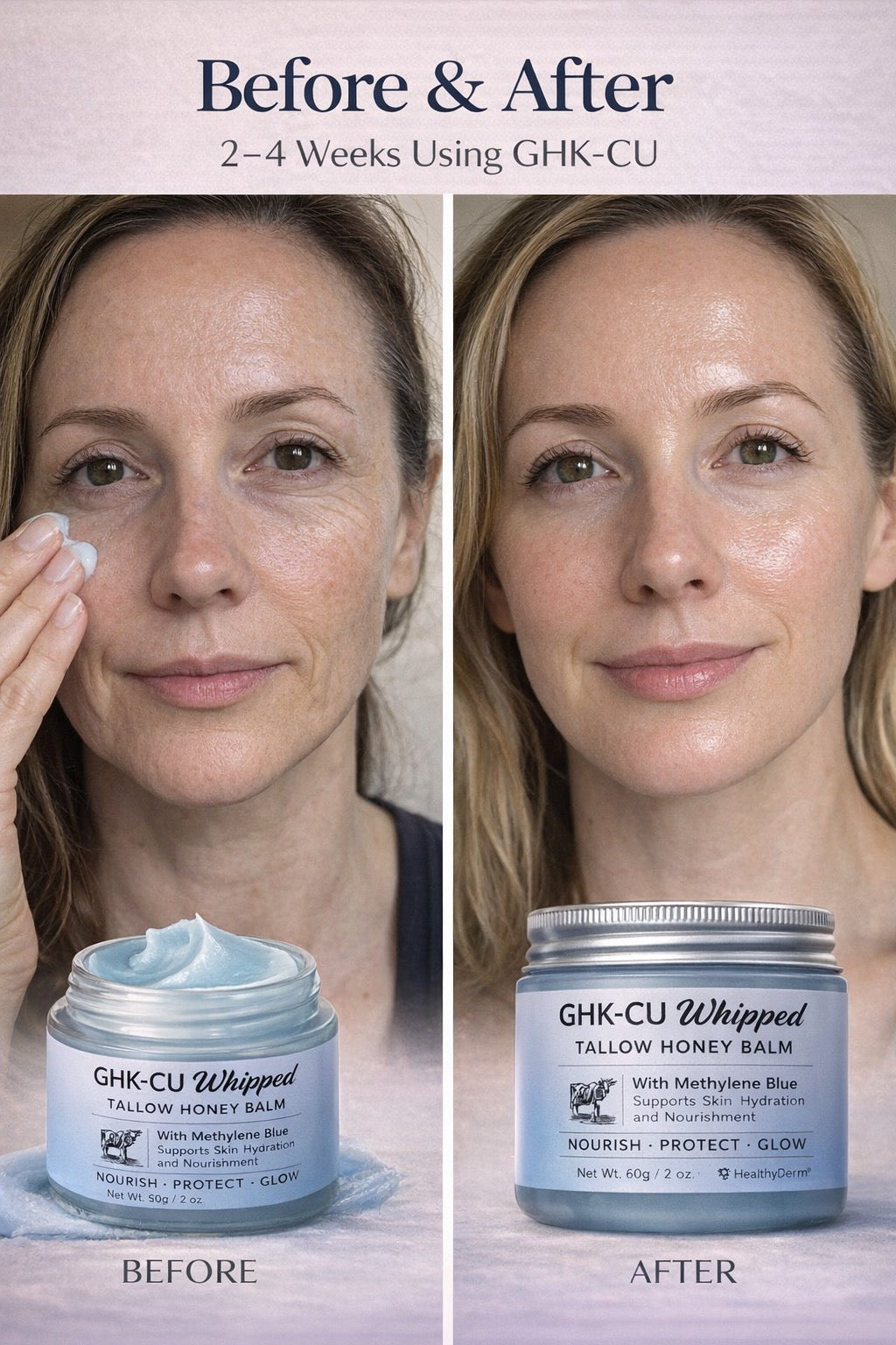 GHK-CU Tallow Honey Repair Balm – Deep Hydration & Anti-Aging Moisturizer